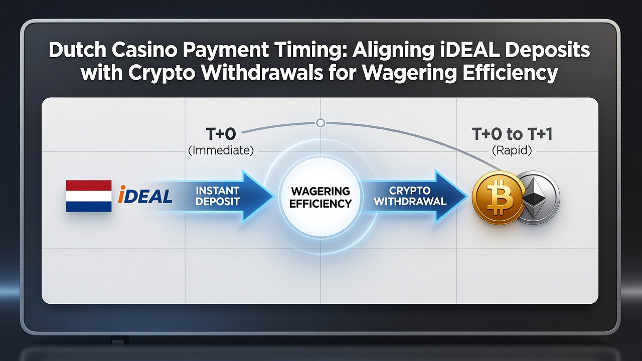 Illustratie van iDEAL en crypto betalingsstromen in Nederlandse online casino's