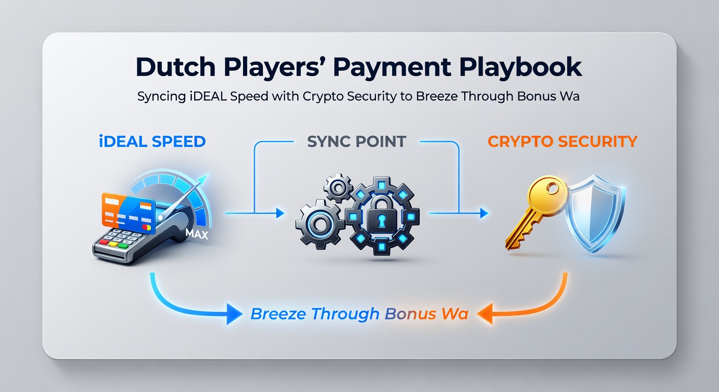 Voorbeeld van spelerdashboard met iDEAL storting, bonusprogressie en crypto uitbetaling in een Nederlands online casino