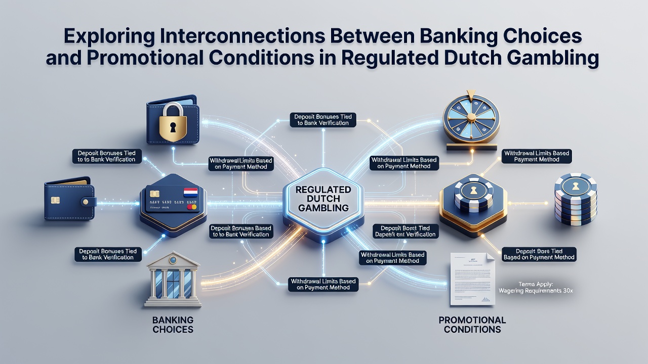 Illustratie van betaalmethoden en bonusvoorwaarden in Nederlandse online casino's