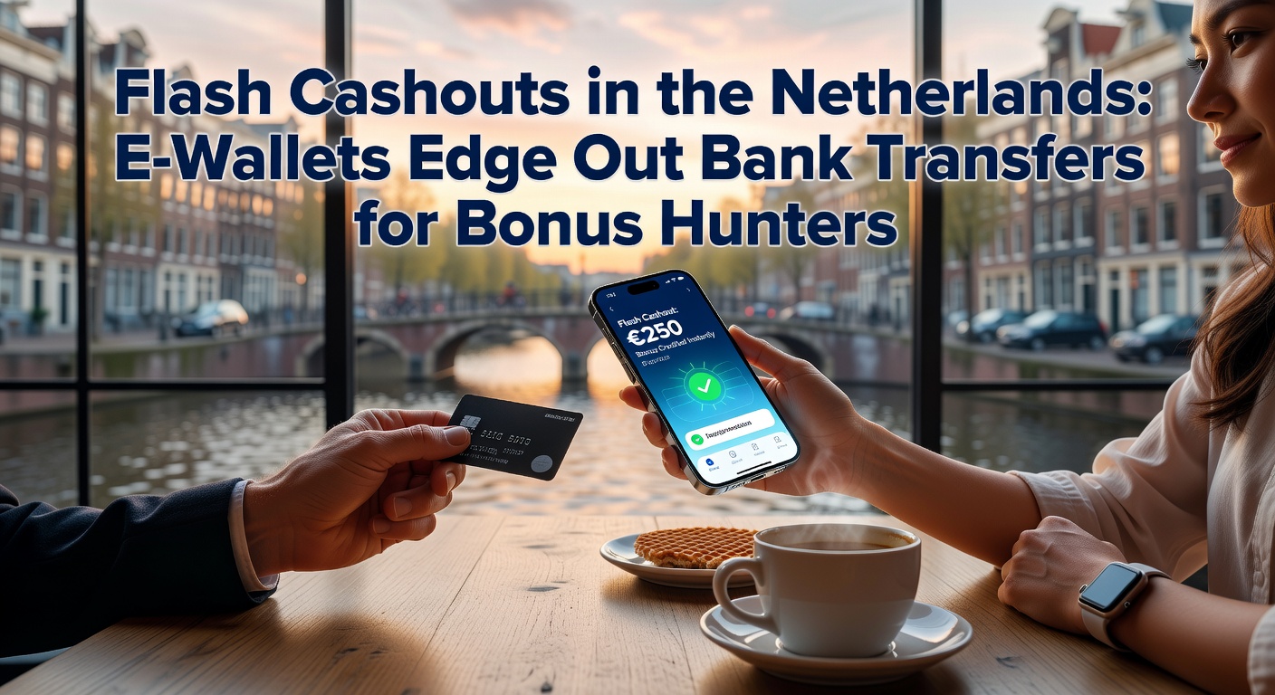 Vergelijkende grafiek van uitbetalingstijden: e-wallets in seconden versus bankoverschrijvingen in dagen bij Nederlandse casino's