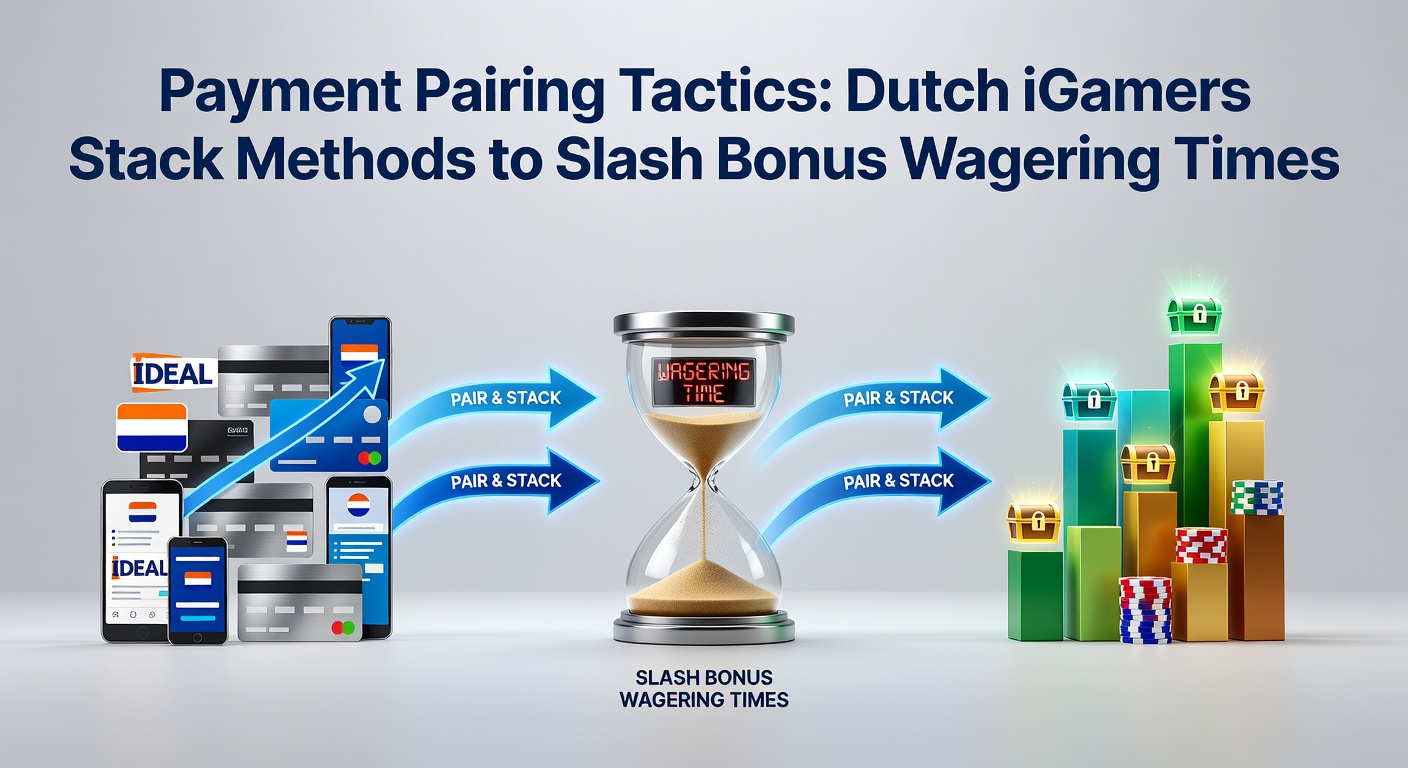 Grafiek met betaalmethodes en bonus wagering tijden in Nederlandse online casino's, tonen snelle pairing effecten