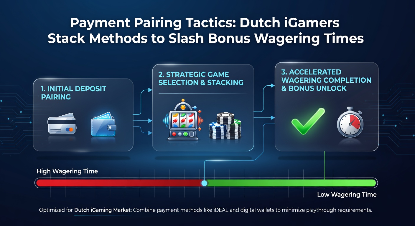 Voorbeeld van een betaalpairing flowchart voor Nederlandse casino bonus wagering reductie