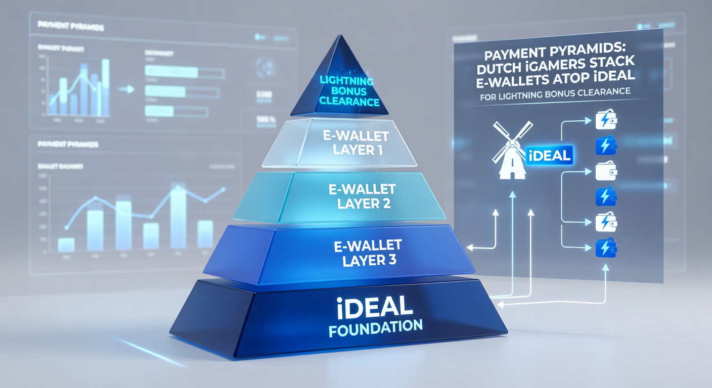 Grafiek met groeicijfers van e-wallet gebruik onder Nederlandse iGamers, tonen stijging in bonusclearing efficiëntie sinds 2023